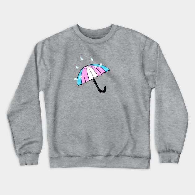 Pridin' in the Rain Crewneck Sweatshirt by traditionation